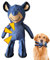 ADDLIVE Hundespielzeug Unzerstörbar Bär, 30cm Unbreakable Bear Dog Toy mit Geräusch, Unzerstörbares Hundespielzeug Bär, Hundespielzeug Welpen Kuscheltier, Interaktives Kauspielzeug für Kleine Hunde