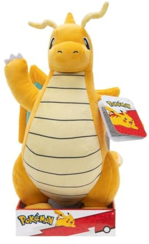 Pokémon Dragonite Plush - 12-Inch Soft Plush with Authentic Details