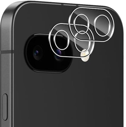 Lutree für Google Pixel 9a für Panzerglas Kameraschutz, 2 Stück 9H Härte Anti- Kratzer Linse Schutzglas, HD Hinten Kameraschutz Displayschutz