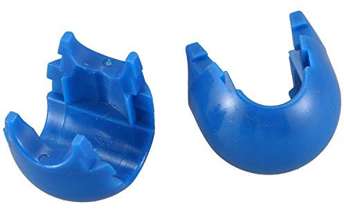 Qerwsdty 10 StüCke Kletter Seil Netz Kunststoff Stecker Net Schnalle Klettern ZubehöR für AußEn Amusement Schaukel Kletter Seil Teile Blau