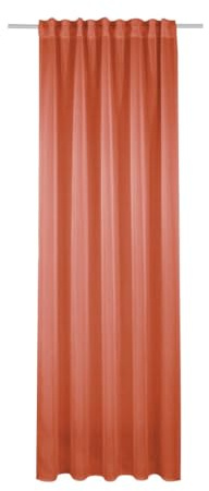 Sehlbach Fertiggardine mit Gardinenband, Grasleinen, Rot, 135 x 245 cm Gardinen, Elegante Struktur, Blickdicht, Einfache Anbringung, Öko-Tex Zertifiziert, Individuelle Anpassung