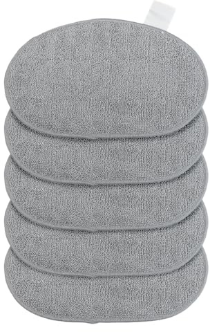 FUBESK Wischmopp-Pads für Leifheit CleanTenso, Ersatzteile, Dampfreiniger, 32 x 17,5 cm, 5 Stück