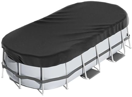 NiuLumea Bâche rectangulaire pour piscine hors-sol, tissu Oxford 210D, noir, 2,1 x 3 m/2,1 x 4 m/2,4 x 4,3 m