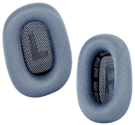 Ohrpolster for AirPods Max Kopfhörer – Mesh-Ersatzpolster, kompatibel mit Apple AirPods Max, mit Silikonschicht, magnetischer Befestigung, Memory-Schaum und Geräuschisolierung(Sky Blue)