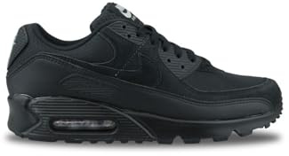 Nike Air Max 90 Herren-Laufschuhe, Schwarz/Hellrauchgrau