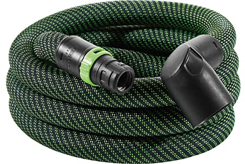 Festool Tapered Braided Sleeve Antistatic Suction Hose, 3.5 Meter Length x 27/32 mm Diameter