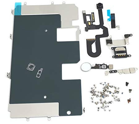 E-REPAIR Bildschirmmontage Metallhalterung Frontkamera Flexkabel Kleinteile-Set Ersatz für iPhone 8 Plus (5,5 Zoll) (Silber)