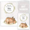 OLGS U-Heft Hüllen 3-teilig Set | Baby Tiere | Hochwertige Hüllen für Kinder Untersuchungsheft & Impfpass | Geschenkidee personalisierbar mit Namen, Geburtsdatum (Uhefthülle Set personalisiert, Reh)