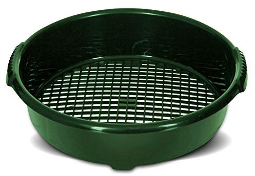 Besto Garden Sieve Soil Sieve Plastic Large Riddle Fine Mesh Garden Sieve - Ideal Gardening Tool, Soil Sifter and Compost Filter (Green)