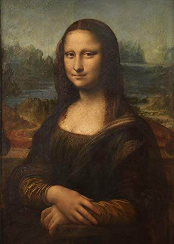 Kunstdruck auf Leinwand - Mona Lisa (La Gioconda) cm. 50x70 - Wanddeko, Canvas