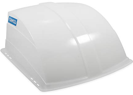 Camco RV Roof Vent Cover | Designed to Allow Fresh Air Ventilation and Light into the RV | White (21014)