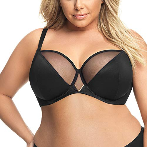 Gorsenia Dame Soft-BH Tüllnetz Träger Glatt K564 Vicky