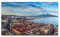 Paul Sinus Art Bilder XXL Italien Skyline 120x70cm Wandbild auf Leinwand
