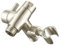 G-Promise Massiver Metall Duscharm Umsteller mit Handbrause Halterung für Handbrause und festen Sprühkopf - G 1/2 3-Wege Badezimmer Universal Duschsystem Ersatzteil (Gebürstetes Nickel)