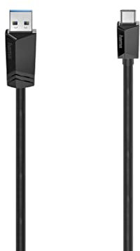 Hama | Cable USB-A a USB-C (USB 3.2 Gen.2, 10 Gbit/s, 1 metro) Color negro