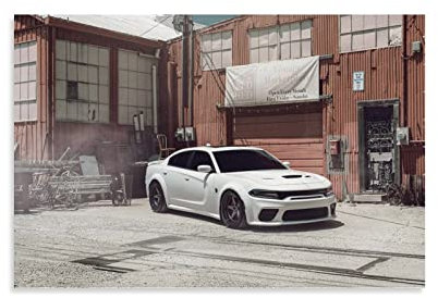 Auto-Poster, Dodge Hellcat Widebody Poster, dekoratives Gemälde, Leinwand, Wandkunst, Wohnzimmer, Schlafzimmer, 20 x 30 cm