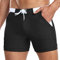 Maillots de Bain pour Hommes Short De Surf à Séchage Rapide Slip Sport Boxer à Cordon Coulissant Shorts de Plage de Bain Extensibles avec Poches(M-HEI)