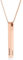 bijuuu Säulenkette personalisierbar mit Gravur – Wasserfeste Stabanhänger Halskette – Namenskette mit Karabinerverschluss – 50-55 cm Länge aus 316L Chirurgen Edelstahl – Roségold