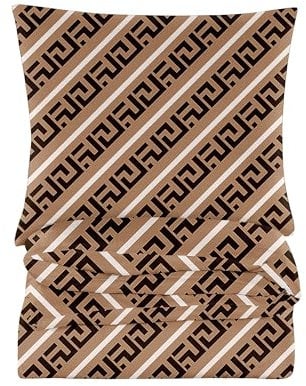 Cotton Market Bettwäsche - Bettwäsche Baumwoll-Mikrofaser - Bettwäsche-Sets 2 Teilig - Bettbezug 135x200 cm und Kissenbezug 70x80 cm - Muster, Braun und Schwarz