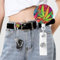 Mehrfarbige Blatt Weed Art einziehbare Abzeichenrolle Niedliche Krankenschwester Abzeichenhalter mit Krokodilklemme Name Dekorative Abzeichen Rollen Badge Clip ID Kartenhalter