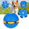 Adiwo Flying Saucer Ball Dog Toy, Pet Toy Flying Saucer Ball, Portable Flying Saucer Toy, Outdoor Decompression Magic Ufo Ball Toy, Deformed Ball Parent-Child Toys for Outdoor Sports Beach Games