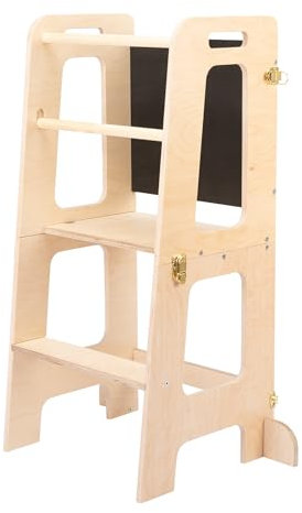 DeveKids Lernturm ab 1 Jahr (Lackiertes Holz, Ohne Rutsche)