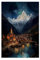 TINGTOEO Velaris Poster auf Leinwand, Motiv: Die Stadt des Sternenlichts, Schlafzimmer-Dekor, Sportlandschaft, Büro, Raumdekoration, Geschenk, ungerahmt, 30 x 45 cm