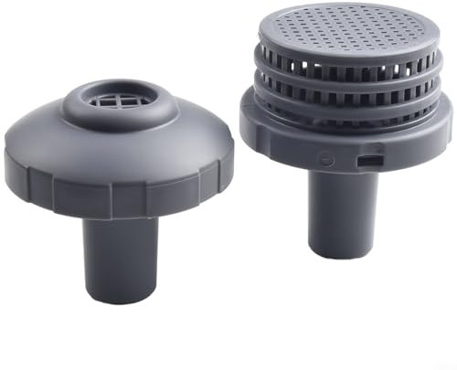 WIIYENA Kit de conector de chorro de agua para piscina, pantallas de filtro de salida de repuesto, boquilla de entrada con accesorios de 1.25 pulgadas para piscina sobre el suelo para intex 26005E