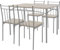 ML-Design Esstisch mit 4 Stühlen, Eiche hell, Essgruppe Set 5-TLG für 4 Personen, Holz, Esszimmerstühle mit Metallbeinen, Küchentisch Set, Esszimmergarnitur, Sitzgruppe für Esszimmer Wohnzimmer Küche