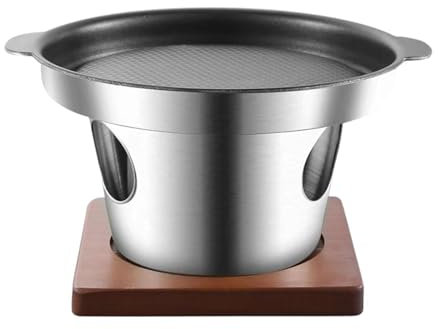 Folpus Mini-BBQ-Grill, tragbarer rauchfreier Tisch-Holzkohlegrill, japanischer Haushaltsgrill, koreanischer Grill für Herd und Strand