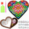 Diamond Painting Kinder,Mosaik Bastelset Kinder DIY 5D Mosaik-Painting Hölzern Herzform Kids Schmuckkästchen Basteln,Geburtstagsgeschenk für Mädchen 6 8 10 Jahre für Weihnachten Thanksgiving-Tag