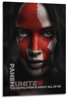 VBYTAXTWJ Poster der Tribute von Panem 3, Mockingjay, dekoratives Gemälde, Leinwand, Wandposter und Kunstdruck, moderne Familienschlafzimmer-Dekoration, Poster, 50 x 75 cm