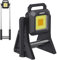 Amtech - Rechargeable Work Light, Super Bright, Rechargeable and Battery Powered, Outdoor and Indoor Use, Cordless, Portable, Adjustable with Telescopic Stand (30W) (3000 Lumens)