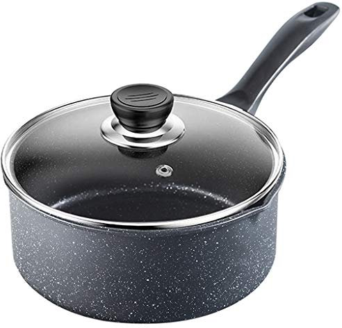 8KLANMMQ Olla coreana de ramen antiadherente de piedra Maifan para leche, cacerola, fideos, huevos, sopa, olla de cocción de calentamiento rápido, utensilios de cocina para herramientas de cocina