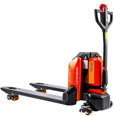 Transpalettes Transpalette électrique entièrement électrique Capacité de 3 300 lb Taille de fourche 46 x 27 Transpalettes électriques pour espaces étroits, manutention et levage en intérieur Trans