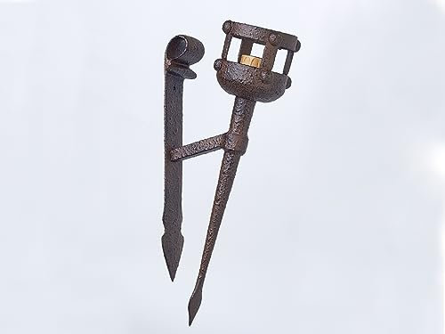 Ardosia Lampe Murale Modèle Torche du Donjon Aluminium Effet Rustique 50 cm
