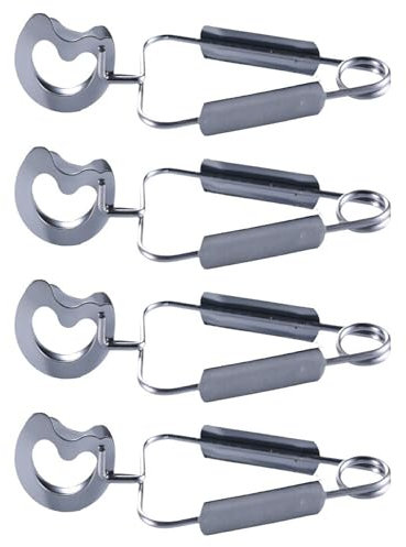 lopituwe 4pack/lot Snail Shell Pique Escargot Fork Set Essential for Snail Dishes Fruit Salad Iron Stainless Steel Snail Pliers