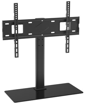 CGV | SU-P75XL Support sur Pied Universel Pivotant pour TV de 32 à 75'' (Soit 80 à 190 cm) LCD/LED/Plasma Hauteur Réglable sur 3 Niveaux avec Base en Verre Trempé - Max. 45kg Max VESA 600x400 mm