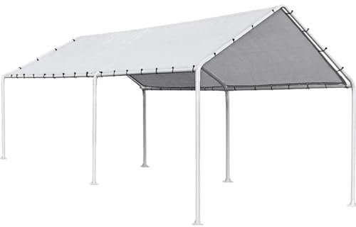 QUgaoSAN Carport Auto-Zelt, 3 x 50 cm, Baldachin, Metall, Carport-Kits, Outdoor-Gartenpavillon