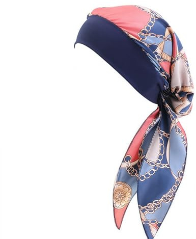 YSTrillion Kopftuch Turban Damen Sommer Bedruckte Schal Turban Kopftücher Headwear Elastische Kopfbedeckung Chemo Damen für Chemo Haarausfall