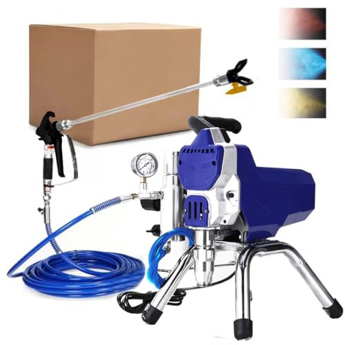 PLSZLL Pulvérisateur de Peinture sans air électrique 2200 W pour la pulvérisation de Murs intérieurs et extérieurs