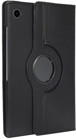 360° Rotate Case for Samsung Galaxy Tab A9 8.7 Released 2023 (SM‑X110/SM‑X115) – Leather Stand Cover with Auto Sleep/Wake (Black)