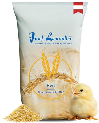 Leimüller Kükenfutter 25kg Kükenstarter Kükenaufzuchtfutter Hühner Geflügel | Staubarm, gentechnikfrei, 1.-6. Lebenswoche, für gesundes Wachstum, Qualität aus Österreich