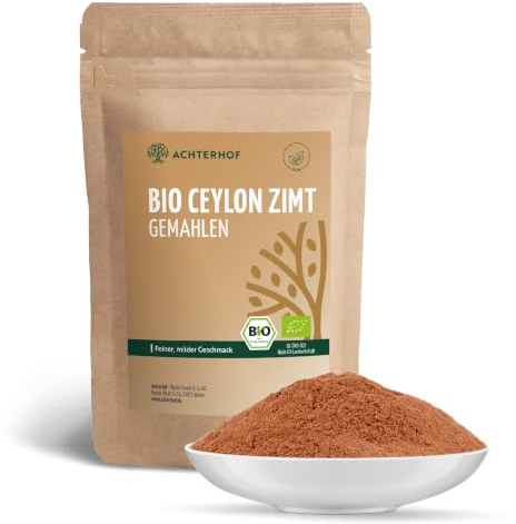 Ceylon Zimt gemahlen (250g) mit wenig Cumarin in premium Qualität | 100% ECHTES Ceylon Zimt-Pulver