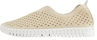 Ilse Jacobsen HORNBÆK | Flache Damen-Schuhe | Slip-On Sneaker mit Recyceltem Mikrofaser-Material und Rutschfester Natur-Gummisohle | Tulip3275 | Leicht Atmungsaktiv Umweltfreundlich