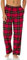 Amazon Essentials Pantalon de Pyjama Respirant en Flanelle (Disponible en Grandes Tailles et Grandes Longueurs) Homme, Noir Rouge Carreaux Lainés, XL