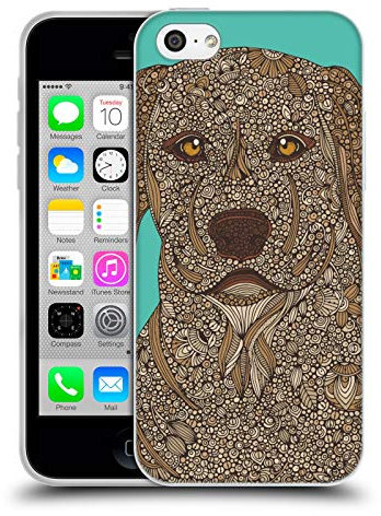 Head Case Designs Officially Licensed Valentina Yellow Lab Dogs Soft Gel Case Compatible With Apple iPhone 5c