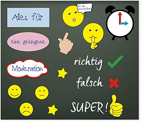 TimeTEX Moderations-Material - magnetisch - 64-teilig - 93187