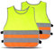 HYCOPROT Warnwesten Kinder Baby Hohe Sichtbarkeit Reflektierende Sicherheitsweste Kleinkind Arbeitskleidung Weste Jacke 2 Band Elastische Gurte (Mehrfarbig, L)