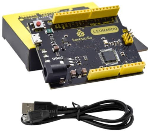 KEYESTUDIO Leonardo R3 Atmega32u4 Development Board with USB Cable for Arduino Starter Kit